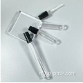 Pocket cosmetische mini -ronde plastic glazen parfumfles